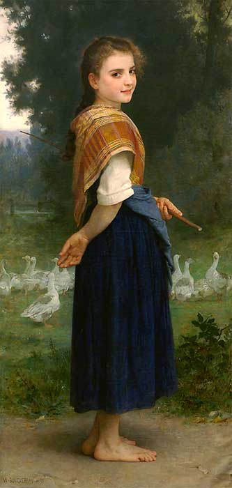 William Bouguereau's Goose Girl