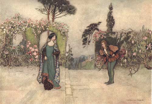 Violet and the Prince in the Garden