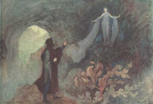 The Fairy appearing to the Prince in the Grotto