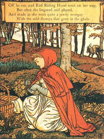 Little Red Riding Hood Crane Image