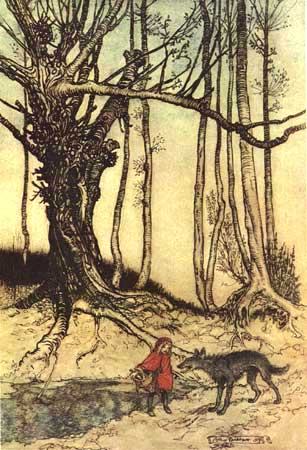 Rackham's Little Red Riding Hood Image 1