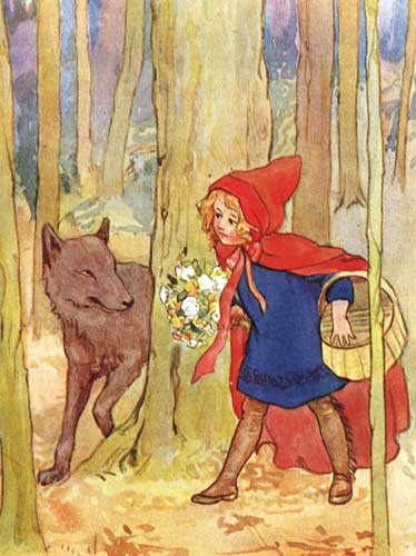 Margaret Tarrant's Little Red Riding Hood Image